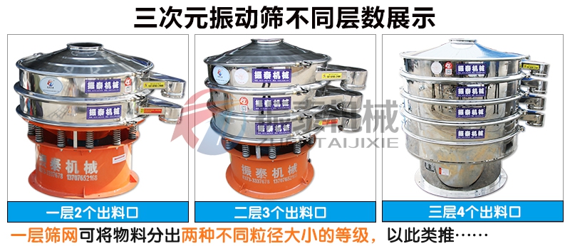 XZS旋振篩不同層數(shù)展示